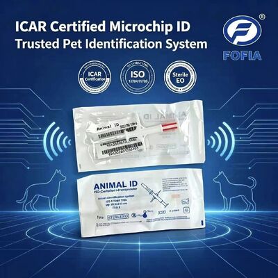 فوفیا جدید ICAR گواهینامه RFID 134.2kHz PP حیوان شناس مایکروچیپ ضد آب برای سگ ها و گربه ها استفاده از 1.5 سال گارانتی