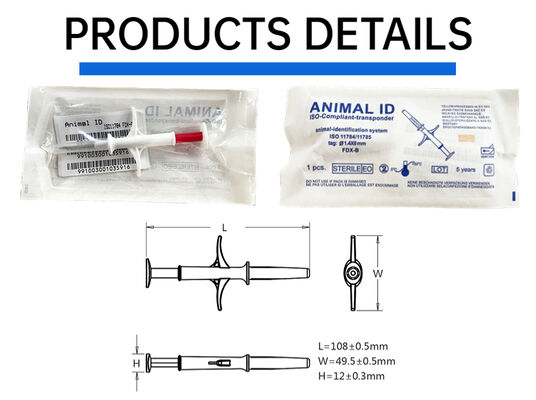 FOFIA RFID جدید 134.2 کیلوهرتز میکروچیپ حیوانات FDX/EM4305 ضد آب IP67 تزریق حیوانات اهلی/خوک/گوسفند دام حیوانات خانگی