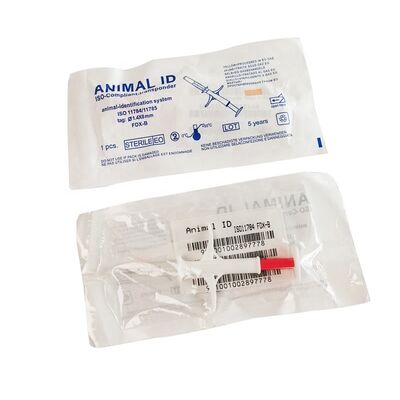 FOFIA ZS007 134.2kHz RFID Animal ID Microchip 1.4 X 8mm ISO 11784 11785 IP67 Waterproof Injection for Small Pets