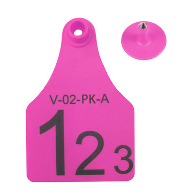 برچسب بصری آر اف دی کوچک / متوسط / بزرگ بهترین انتخاب برای مدیریت حیوانات پشتیبانی از چاپ لیزر 134.2 Khz زرد