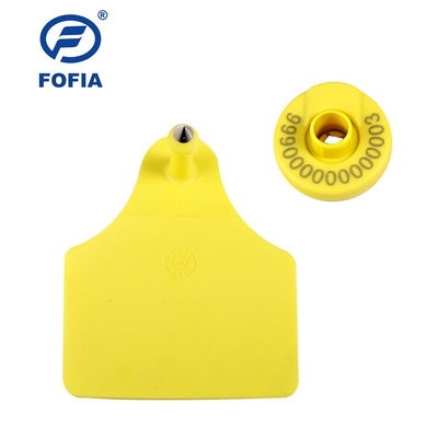 125khz ISO11784 / 5 FDX - B Rfid گوش گوش حیوانات برای مدیریت گاو گاو