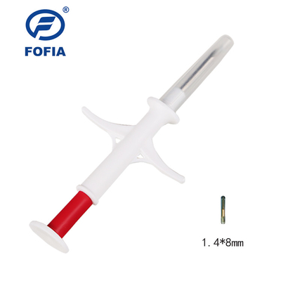 تراشه ریزتراشه ریزتراشه حیوانات Rfid 1.4*8 میلی متر تراشه شناسایی ردیابی حیوانات خانگی برای سگ ها