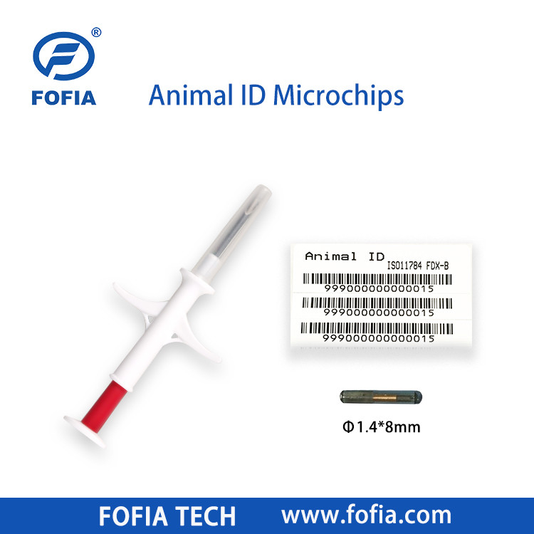 20 سال عملکرد Rfid Chip Animal Pet Id میکروچیپ تزریقی برای حیوانات با سرنج