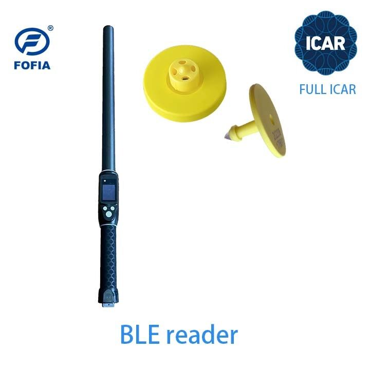 برچسب کامل ICAR ET908 Animal Livestock Ear Tag با BLE Reader ISO11784/5