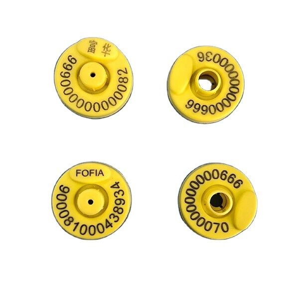 FDX-B گاو حیوان RFID گوشواره هوشمند گاو شناسايي برچسب گوش