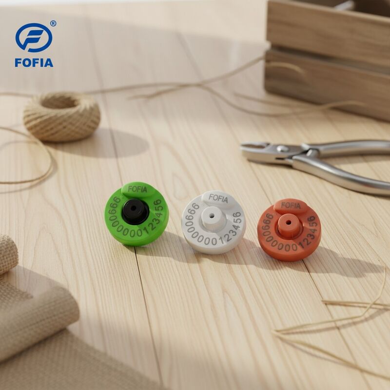 FOFIA RFID برچسب گوش الکترونیکی با گواهینامه ICAR کامل برای گاو مدل ET907 پلاستیک و مواد TPU 30 سانتی متر اندازه استفاده از مزرعه