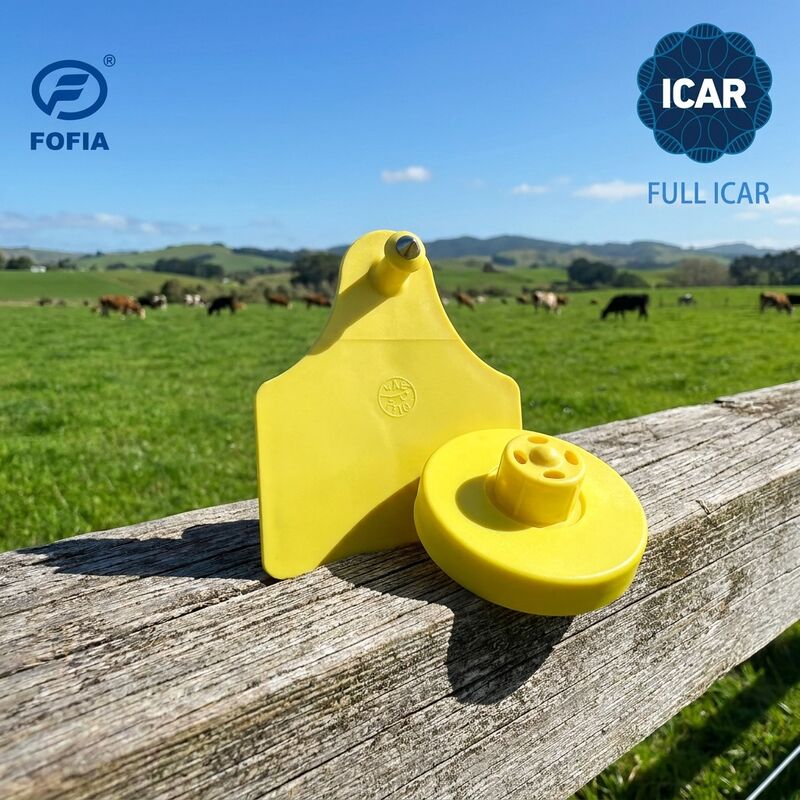 گواهینامه کامل ICAR 134.2KHz RFID برچسب گوش الکترونیکی برای شناسایی گوسفند گوسفند