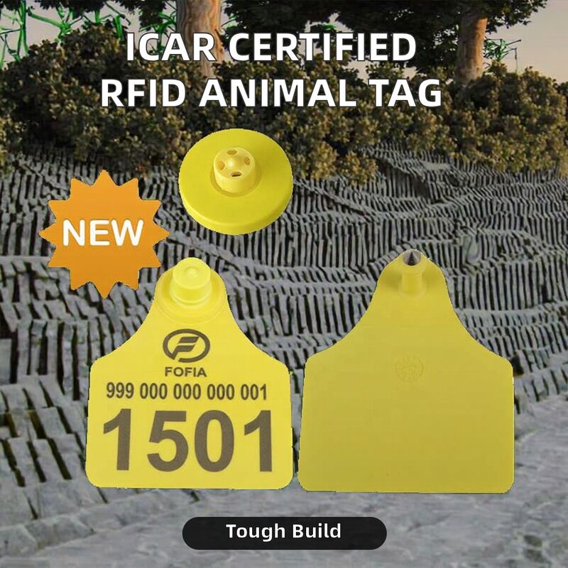 برچسب گوش FULL ICAR RFID برچسب گوش الکترونیکی برای حیوانات دامداری برچسب گوش TPU ضد دستکاری برای گاوها برای مدیریت گاوها