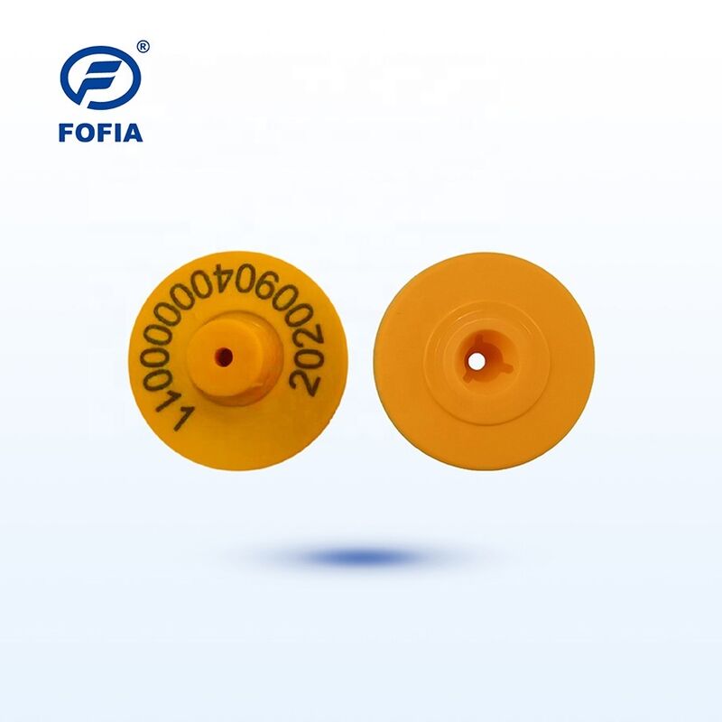 برچسب‌های گوش UHF RFID برای دام‌ها برچسب‌های شناسه میکروچیپ پلاستیکی بادوام برای حیوانات خوک گوسفند گاو