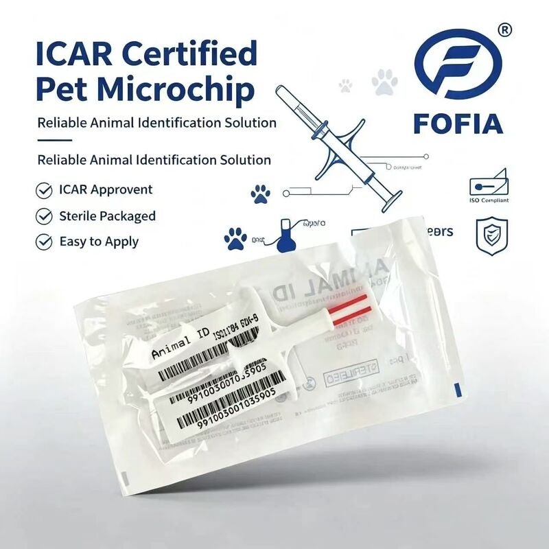 تگ گوش میکروچیپ RFID 134.2 کیلوهرتز بادوام Fofia با فروش داغ جدید، ساخته شده از مواد PP، ضد آب برای استفاده در دامداری و حیوانات خانگی، با عمر 1.5 سال