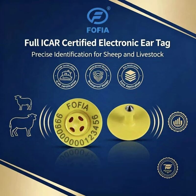 کیفیت بالا جدید ET957 + T901 134.2kHz TPU برچسب های گوش الکترونیکی برای خوک گاو گوسفند کوت مزرعه 10 سانتی متر محدوده خواندن -20 ~ 80C 29.90.3 میلی متر