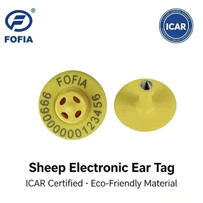 کیفیت بالا جدید OEM ET957 134.2kHz تراشه TPU برچسب گوش الکترونیکی حیوانات خوک گاو گوسفند 10 سانتی متر محدوده خواندن -20 ~ 80C ICar 1 سال گارانتی